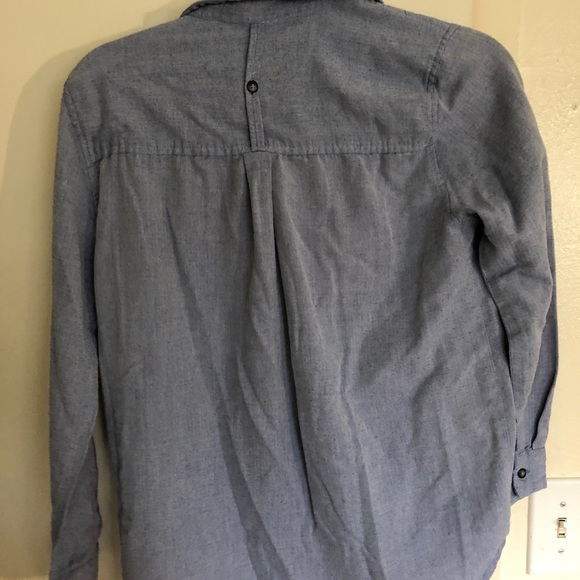 Topshop blue button up - Picture 3 of 3